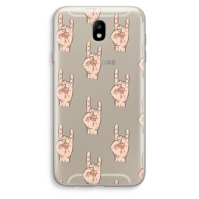 Rock: Samsung Galaxy J7 (2017) Transparant Hoesje