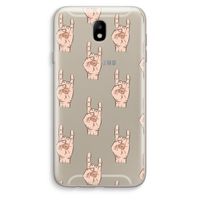 Rock: Samsung Galaxy J7 (2017) Transparant Hoesje Rock: Samsung Galaxy J7 (2017) Transparant Hoesje