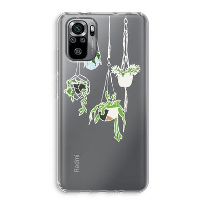 Hang In There: Xiaomi Redmi Note 10S Transparant Hoesje