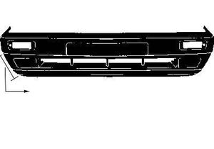 VOORBUMPER KOMPLEET 8/89+ HOOGTE 40CMzonder MISTLICHTGAT 5813572