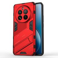 Realme 12 Pro/12 Pro+ Armor Series Hybride Hoesje met Standaard - Rood