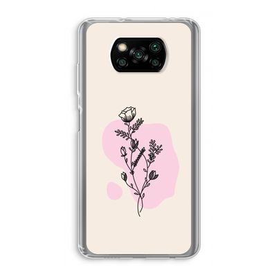 Roses are red: Xiaomi Poco X3 Pro Transparant Hoesje