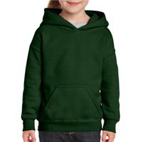 Donkergroene capuchon sweater voor meisjes XL (176)  - - thumbnail