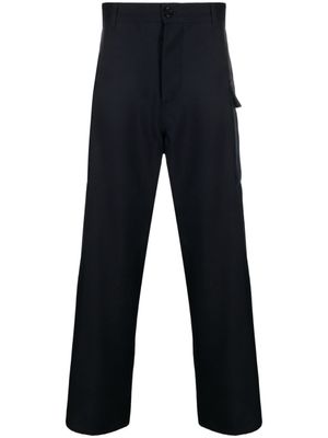 Marni pantalon en laine à poches cargo - Bleu