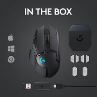 Logitech G502 LIGHTSPEED draadloze gaming muis gaming muis 100 - 25.600 dpi - thumbnail