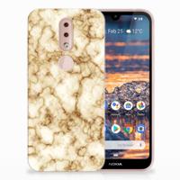 Nokia 4.2 | TPU | Siliconen hoesje | Marmer Goud