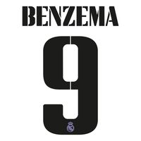 Benzema 9 (Officiële Real Madrid Bedrukking 2022-2023) - thumbnail
