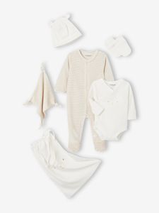 Geboorteset 6 items baby beige