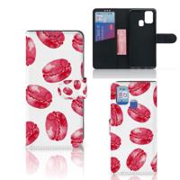 Samsung Galaxy M31 | Book Cover | Pink Macarons