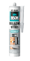 Beglazingskit Wit Koker 290 ml - Bison