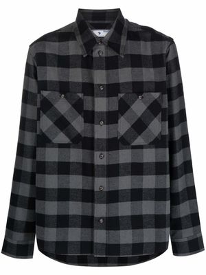 Off-White chemise à carreaux - Gris