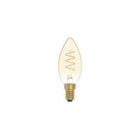 LED Gouden Gloeilamp Carbon Lijn Gebogen Spiraal Filament Kaars C35 2,5W 136Lm E14 1800K Dimbaar - C01 | Creative-Cables | Lamp kopen | Creative- | |