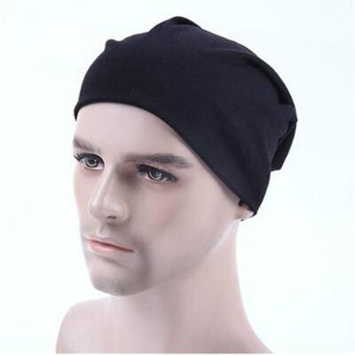 Mannen Candy kleuren brei mouw GLB hip-hop GLB hoed grootte: één grootte (zwart)