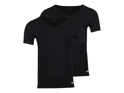 LOOKS by Wolfgang Joop Set van 2 heren T-shirts (Zwart, XL)