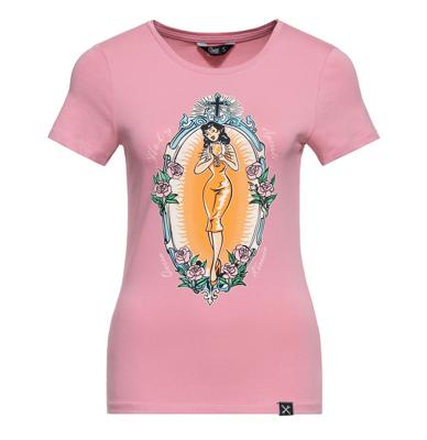 Queen Kerosin Holy Aperoli T-Shirt Rose-2XL