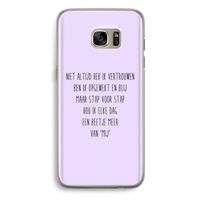 Zelfvertrouwen: Samsung Galaxy S7 Edge Transparant Hoesje