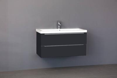 Badmeubel Senza Keramiek 100 Antraciet Badmeubel Senza Keramiek 100 Antraciet