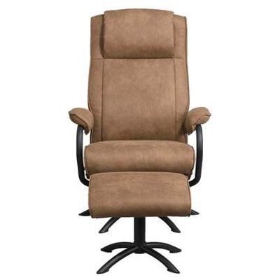 Relaxfauteuil Vincent incl. hocker - taupe - Leen Bakker