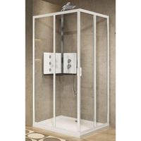 Novellini Lunes 2.0 hoekinstap A m. schuifdeuren 99/102x195cm chroom/helder LUNA991K
