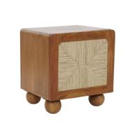 Nachtkastje DKD Home Decor Bruin Acacia 50 x 40 x 53 cm