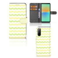 Sony Xperia 10 IV | Telefoon Hoesje | Waves Yellow