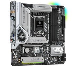 ASRock B760M Steel Legend WiFi moederbord RAID, 2.5 Gb-LAN, WLAN, BT, Sound, µATX