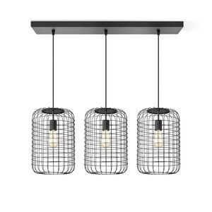 Home sweet home hanglamp Netting 3 lichts - zwart