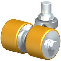 Blickle LD-VSTH 50K Dubbel zwenkwiel Wieldiameter: 50 mm Draagvermogen (max.): 250 kg 1 stuk(s)