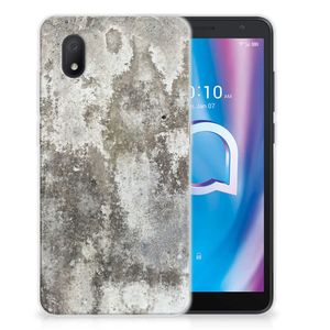 Alcatel 1B (2020) TPU Siliconen Hoesje Beton Print