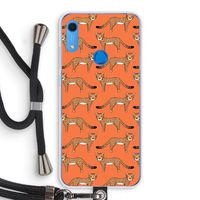 Cheetah: Huawei Y6s Transparant Hoesje met koord