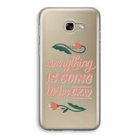 Optimistic flower girl: Samsung Galaxy A5 (2017) Transparant Hoesje