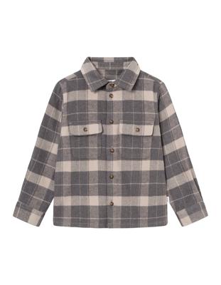 Lennon Check Overshirt Excalibur/Raven
