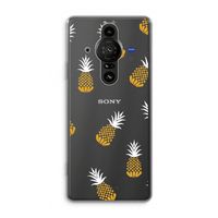 Ananasjes: Sony Xperia Pro-I Transparant Hoesje Ananasjes: Sony Xperia Pro-I Transparant Hoesje