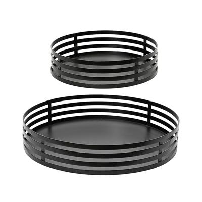 Set van trays Decoris Zwart (2 Stuks) Set van trays Decoris Zwart (2 Stuks)