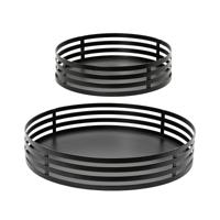 Set van trays Decoris Zwart (2 Stuks) Set van trays Decoris Zwart (2 Stuks)