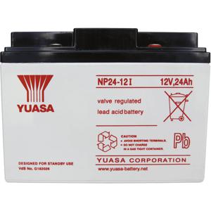 Yuasa NP24-12 Loodaccu 12 V 24 Ah Loodvlies (AGM) (b x h x d) 166 x 125 x 175 mm M5-schroefaansluiting Onderhoudsvrij, VDS-certificering