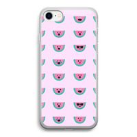 Smiley watermeloenprint: iPhone SE 2020 Transparant Hoesje