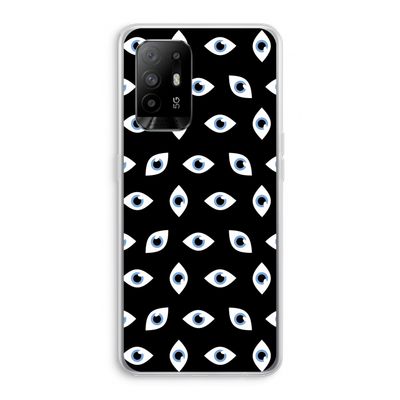Eyes pattern: Oppo A94 5G Transparant Hoesje