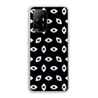 Eyes pattern: Oppo A94 5G Transparant Hoesje