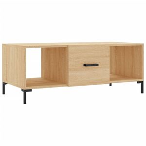 vidaXL Salontafel 102x50x40 cm bewerkt hout sonoma eikenkleurig