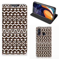 Samsung Galaxy A60 Hoesje met Magneet Aztec Brown