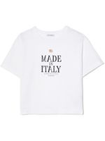 Dolce & Gabbana Kids t-shirt Made in Italy à plaque logo - Blanc - thumbnail