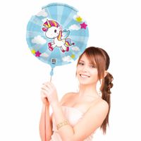 Unicorn folieballon - 45 cm - thumbnail