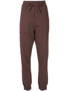 Nanushka pantalon de jogging Shay à broderies - Violet