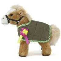 Living Nature - Pluche bruine paard/pony - knuffel - 23 cm - Speelgoed voor kinderen