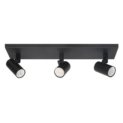 Highlight Zwarte opbouwspotPiccolo 3-lichts recht - S7443.01