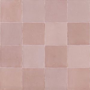 Wandtegel Marokkaans roze L&apos;Antic Colonial Nazari 11x11cm asilah glans