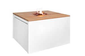 Easy Fires: Vuurtafel Cube Vierkant - Wit