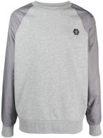 Philipp Plein sweat à manches contrastantes - Gris