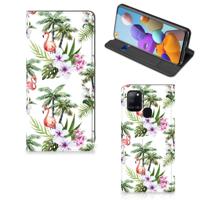 Samsung Galaxy A21s | Hoesje maken | Flamingo Palms